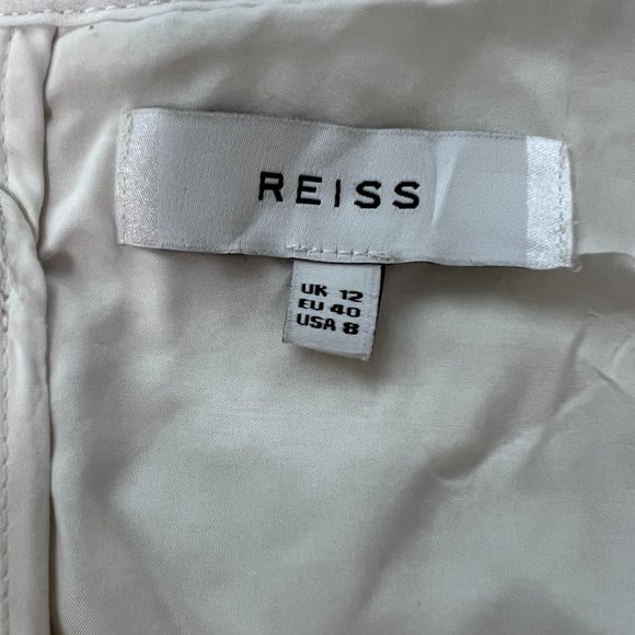 Reiss Maddox Fit And Flare Mini Skater Textured Dress - Picture 4 of 6